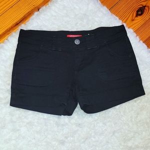 Black Jean Shorts